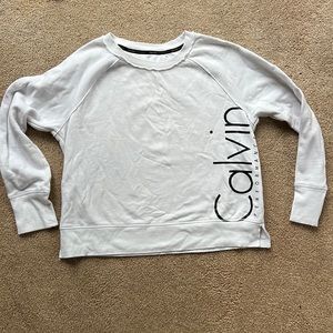 Large White Calvin Klein Performance sweatshirt